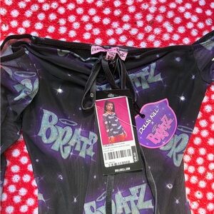 Dolls Kill Bratz Purple Mesh Dress